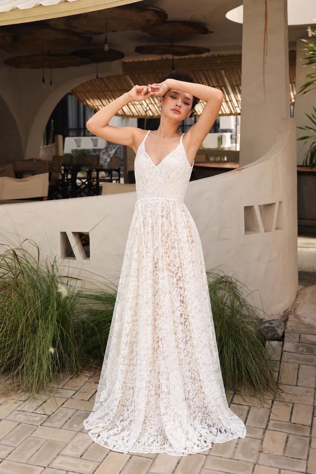 Casual Ivory Wedding Dress - Etsy