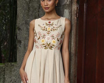 amara embroidered jersey dress Amara Dress | Occasion Dress in Sizes XXS–6X