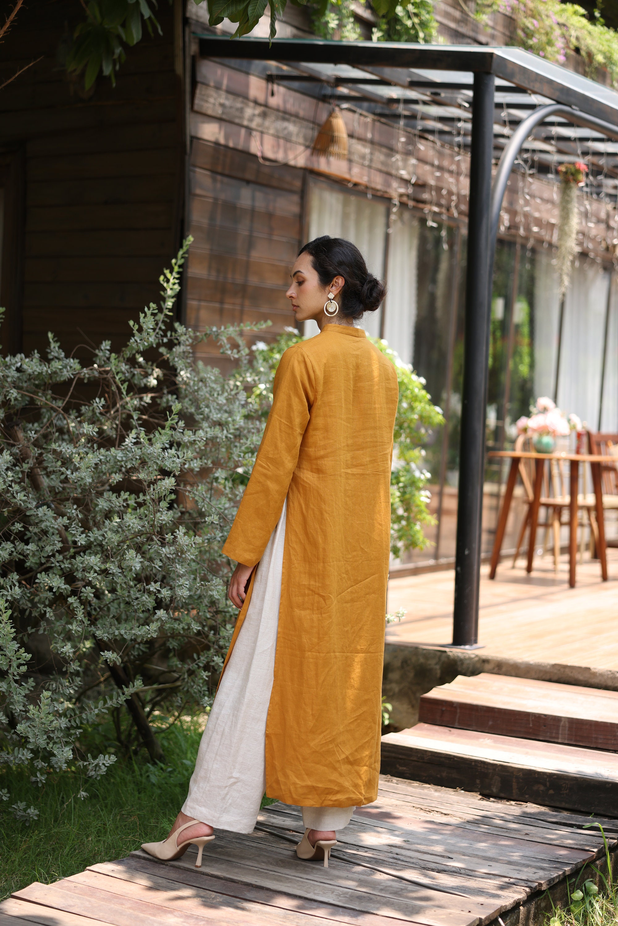 Long Linen Tunic for Women CATHLEEN, Linen Tunic With Two Long Linen Tunic for Women CATHLEEN, Linen Tunic With Two