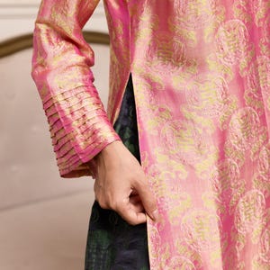 Ao dai with pants, Vietnamese long dress, Silk ao dai women, Pink Vietnamese dress, Vietnamese wedding guest dress, Plus size ao dai AS119