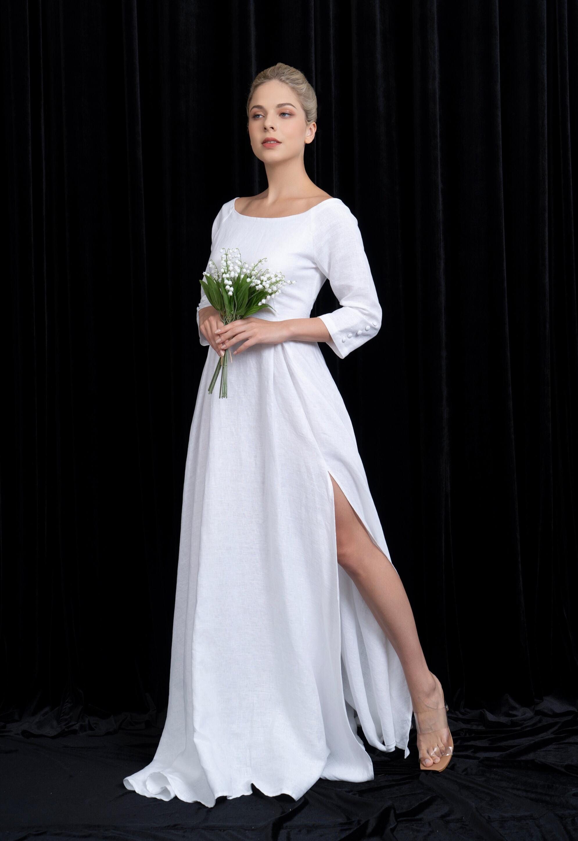 navy blue dress for baby girl Beach Wedding Dresses | Bridal Gowns main image 1