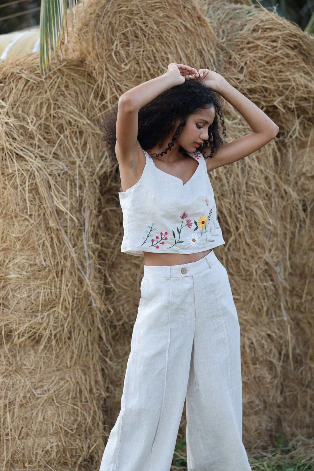 Linen Trouser & Top Set