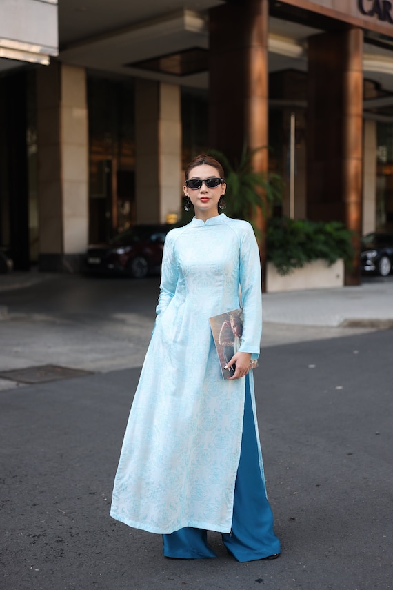 Buy Vietnam Tunic Dress, Silk Vietnamese Long Dress, Vietnam Dress Culture, Ao Dai Women With Pants, Vietnam Women Dress, Custom Ao Dai AS34 Online in India - Etsy Buy Vietnam Tunic Dress, Silk Vietnamese Long Dress, Vietnam Dress Culture, Ao Dai Women With Pants, Vietnam Women Dress, Custom Ao Dai AS34 Online in India - Etsy