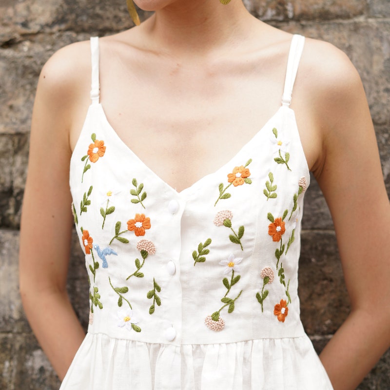 Layered Lace Paneled Sundress