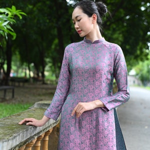 Ao Dai Vietnamese Dress Traditional New Dress Only Xl Xxl 3x