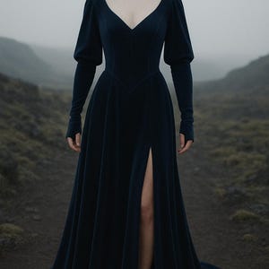 Custom velvet dress, Velvet bridesmaid dress, Velvet dress wedding guest, Velvet dress for women