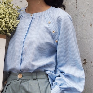 Linen blouse JANE, Oversized blouse, Linen blouse for women, Linen shirt, Formal shirt, Custom linen blouse
