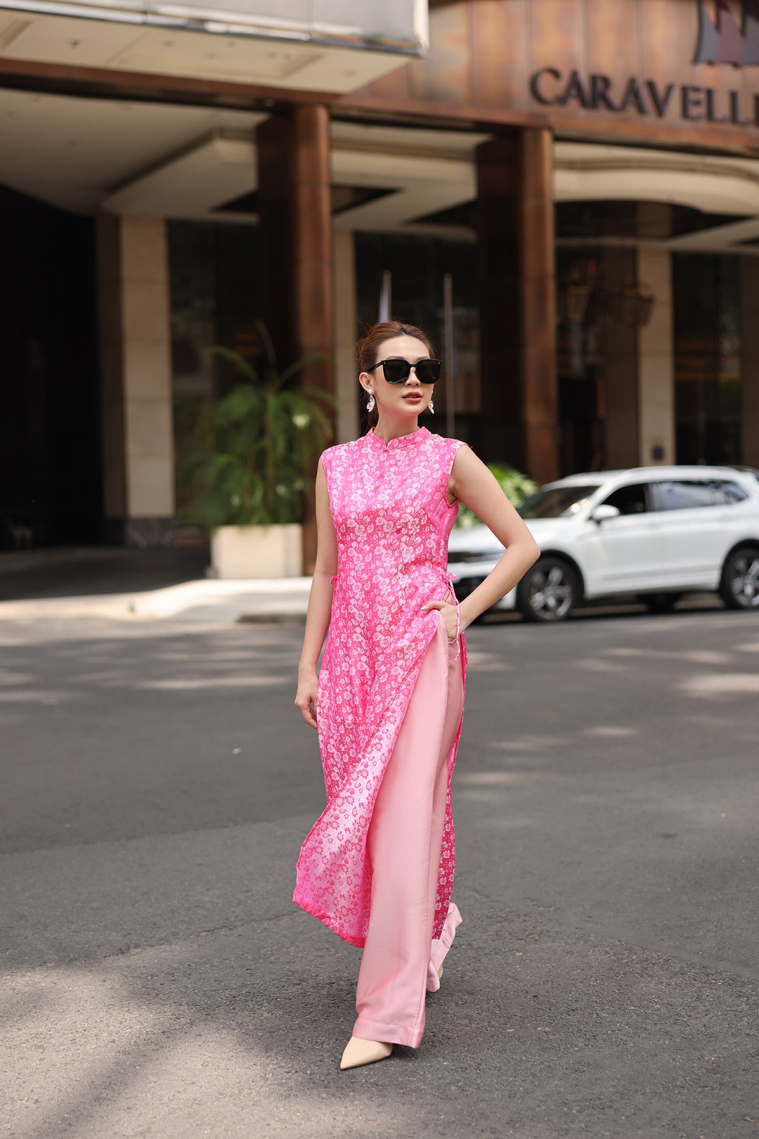 Sleeveless Ao Dai Dress for Women, Ao Dai Wedding, Modern Casual Ao Dai