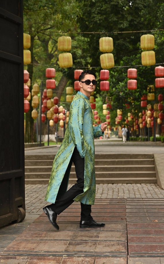 Vietnamese Traditional Dress Men, Vietnam Costume Male, Mulberry Silk Ao  Dai Men, Silk Vietnamese Tunic Dress for Men, Custom Ao Dai SADM-1A - Etsy