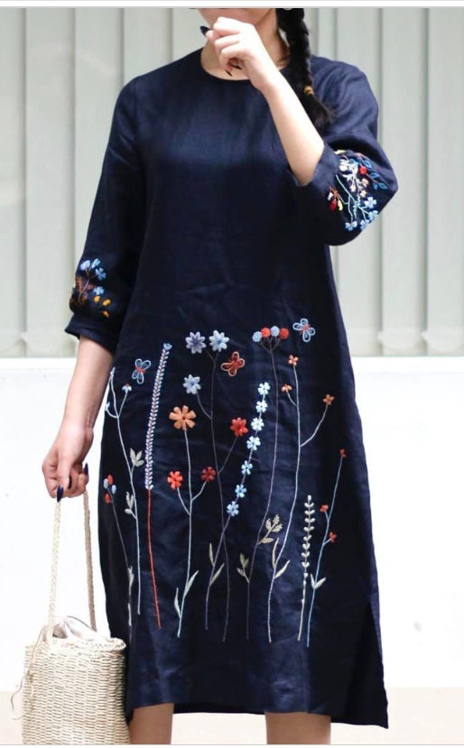 Casual embroidered hotsell dresses