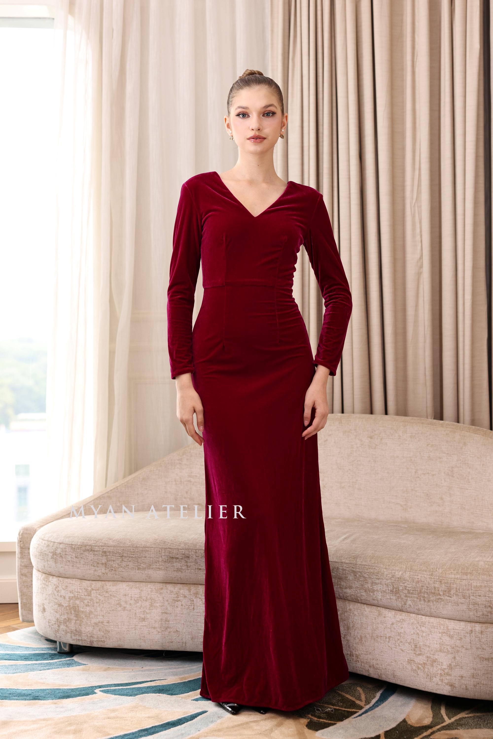 strapless open back dress Glam Harlow Robe main image 1