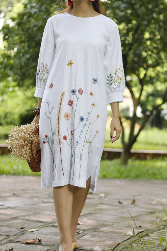 ワンピース ameri DAMASK EMBROIDERY LINEN DRESS Ameri（アメリ）の「DAMASK EMBROIDERY LINEN DRESS（ワンピース