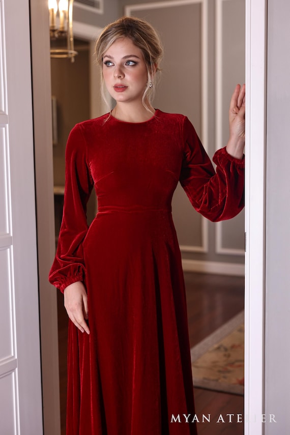 chinese dress ladies Johnathan Kayne 2556 Formal Cocktail Dress Tea Length Long Sleeves 4 / Fuchsia