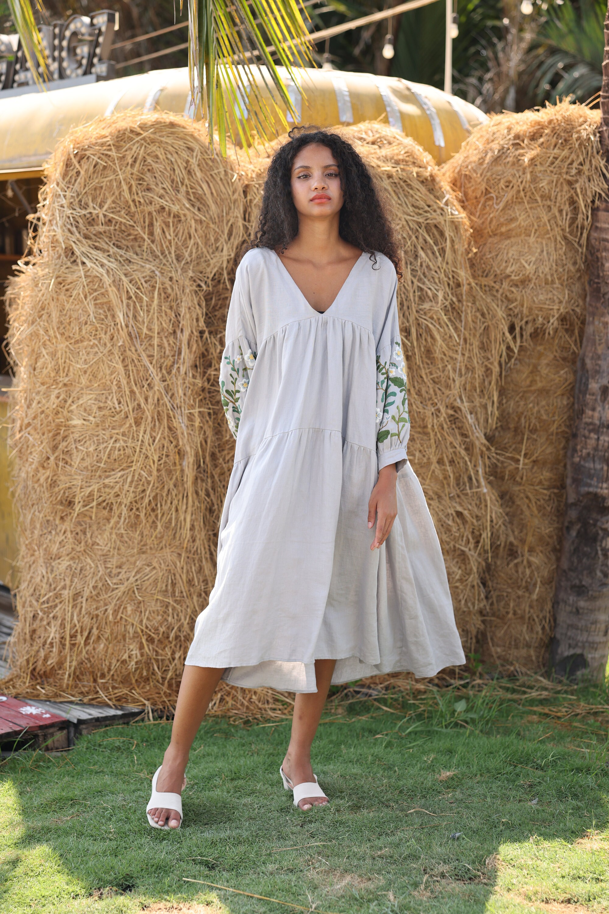 naomi embroidered dress Sunflower & Bees Embroidered Dress  Maddox & Marie