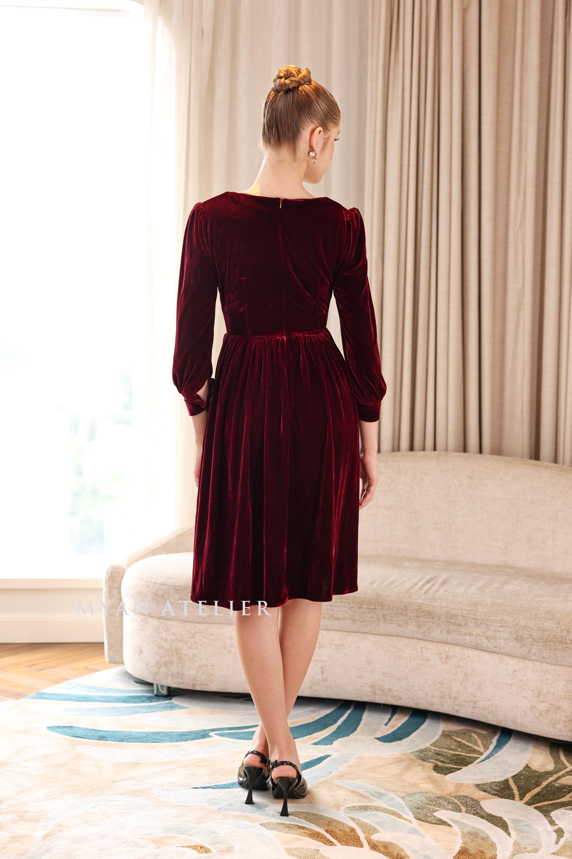 a line plus size velvet dress Velvet Plus Size Dresses for Women