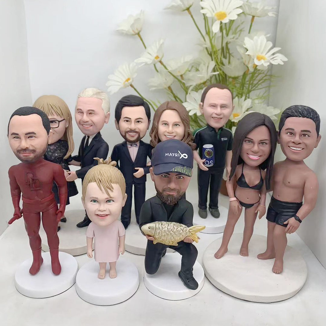 Custom Bobbleheads Custom Wedding Best Man Group Bobbleheads Etsy