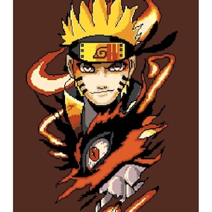 Naruto Blanket Afghan Crochet Throw Knitting Chart Pattern. Etsy Canada