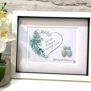 Personalised Pebble Picture, Wedding Gift, Personalised Gifts, Pebbles, Pebble Art, Anniversary Gifts, Engagement Gifts, Wedding Decor
