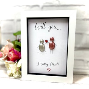 Signe Veux-tu m'épouser Carte de demande en mariage fiancé Cadeaux pour la Saint-Valentin Cadeau de fiançailles Cadeau d'amour pour elle Cadeau de proposition en mariage
