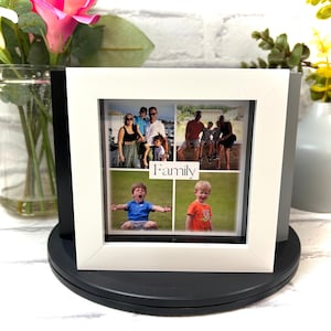 Colagem de fotos de família personalizada, presente, impressão, moldura de foto personalizada, decoração de parede, presente de Natal para família, impressão, presentes emoldurados