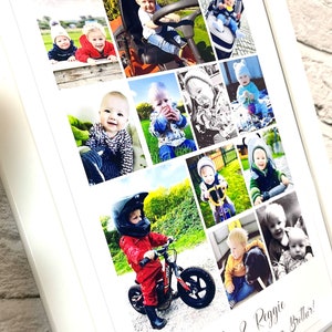 Fotoram för par, present till henne, väggkonst för bröllop, personligt fotokollage för pojkvän, väggkonst för par, jubileumspresent till honom bild 4