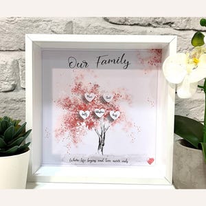 Personalised Family Tree Frame - Family Tree Print, Mothers Day, Gift for Mum, Gift for Her, Anniversary Gift, Custom Wedding Gift Print
