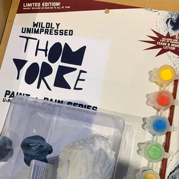 Thom Yorke Figure + Paint Set – Satire Product – Gift for Radiohead fans!