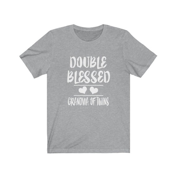 Double Blessed Grandma Of Twins T-Shirt Grandmother Gift Double Blessed Grandma Of Twins T-Shirt Grandmother Gift