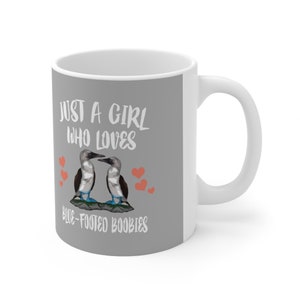 Just A Girl Who Loves Blue-footed Boobies Bird Tee Coffee Mug, Birding Animal Mug
