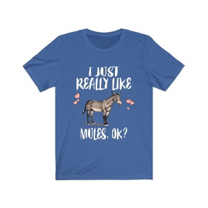 I Just Really Like Mules Ok Shirt, Mule Lover Shirt, Mule Gift Animal Lover Adult Toddler Infant Kids Gift T-Shirt