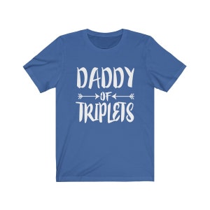 Dad Daddy Of Triplets Shirt, Papa von Triplets Geschenk, Vater Triplets Ankündigung Erbsen T-Shirt