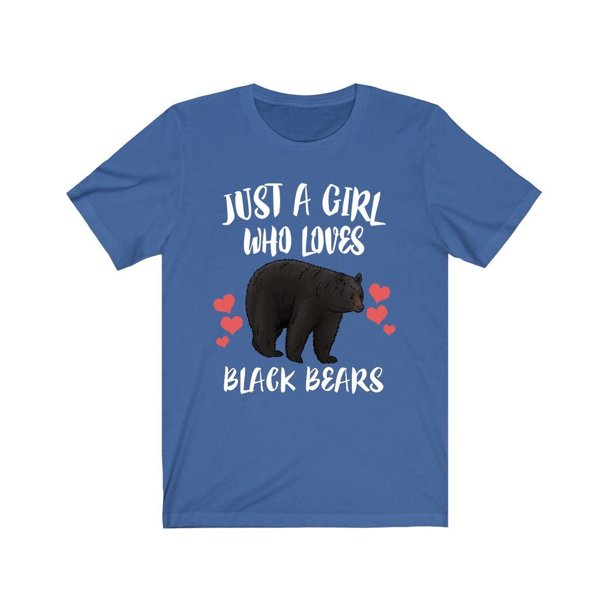 Just A Girl Who Loves Black Bears Shirt, Black Bear Lover Shirt