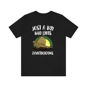 Just A Boy Who Loves Dimetrodons Dinosaur Shirt, Dinosaur Lover Shirt, Dimetrodon Shirt, Dinosaur Gift, Animal Adult Kids T-Shirt