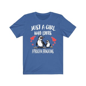 Just A Girl Who Loves African Penguins Shirt, Penguin Lover Shirt, Penguin Lover Gift, Penguin Tee, Animal Adult Toddler Kids T-Shirt