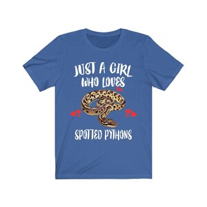 Just A Girl Who Loves Spotted Pythons Snakes Shirt, Snake Lover Shirt image 2