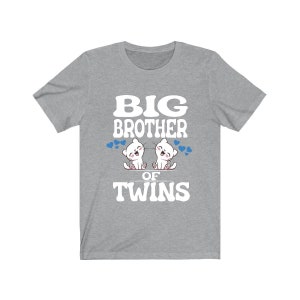 Big Brother Of Twins Cats Shirt, Big Brother Of Twins Gift, Brother Of Twins Anuncio T-Shirt