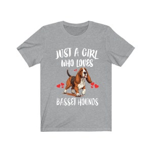 Just A Girl Who Loves Basset Hounds Shirt, Dog Lover Shirt, Basset Hound Dog, Animal Toddler Infant Kids Gift T-Shirt