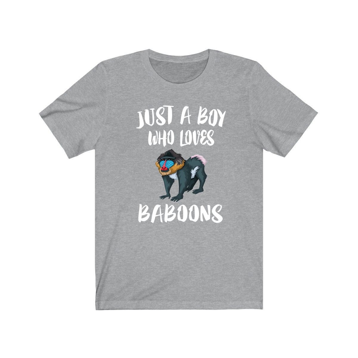 Just A Boy Who Loves Baboons Shirt, Baboon Lover Shirt, Baboon Shirt, Baboon Lover Gift, Animal Adult Kids T-Shirt