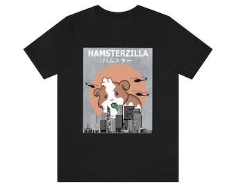 Hamsterzilla Hamster Funny Shirt, Animal Adult Kids T-Shirt