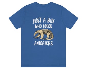 Just A Boy Who Loves Ameisenbär Shirt, Ameisenbär Liebhaber Shirt, Ameisenbär Geschenk, Tierliebhaber Erwachsene Kleinkind Kind Geschenk T-Shirt