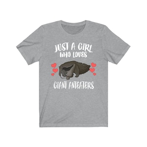 Just A Girl Who Loves Riesen Ameisenbär Shirt, Ameisenbär Shirt, Ameisenbär Liebhaber Geschenk, Tierliebhaber Erwachsene Kleinkind Kind Geschenk T-Shirt