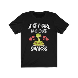 Just A Girl Who Loves Snakes Shirt, Snake Lover Shirt, Snakes Lover Gift, Snake Lover Shirt, Snake Shirt, Animal Adult Kids