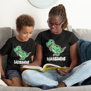 Camisetas de regalo a juego para la familia: Mamá, Bebé, Hijo, Hija, Dinosaurio, Babysaurus