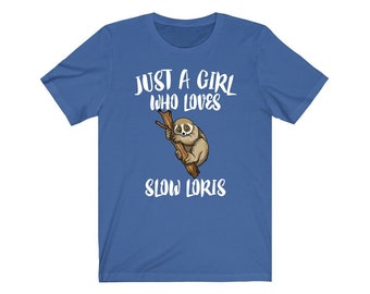 Just A Girl Who Loves Slow Loris Shirt, Slow Loris Lover Shirt, Slow Loris Lover Gift, Slow Loris Shirt, Slow Loris Shirt, Animal Adult Kids