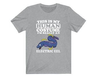 Este es mi disfraz humano Soy realmente una camisa de pez de anguila eléctrica, camisa de amante de la anguila, camisa de anguila, regalo divertido de anguila, regalo de animales