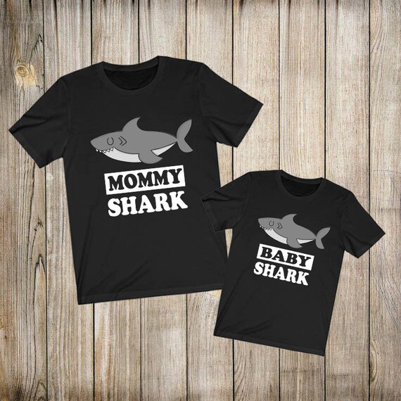 Shark Mom Shirt, Baby Shark Shirt, Shark Matching Shirts, Son