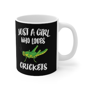 Just A Girl Who Loves Crickets Tee Kaffeetasse, Grillen Liebhaber Geschenk, Grillen Tier Becher