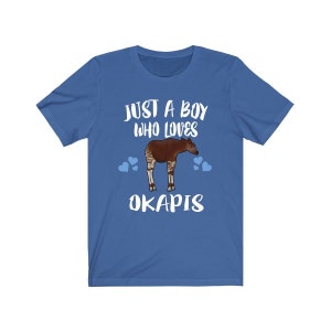 Just A Boy Who Loves Okapis Shirt, Okapi Lover Shirt, Okapi Shirt, Okapi Lover Gift, Animal Adult Kids T-Shirt