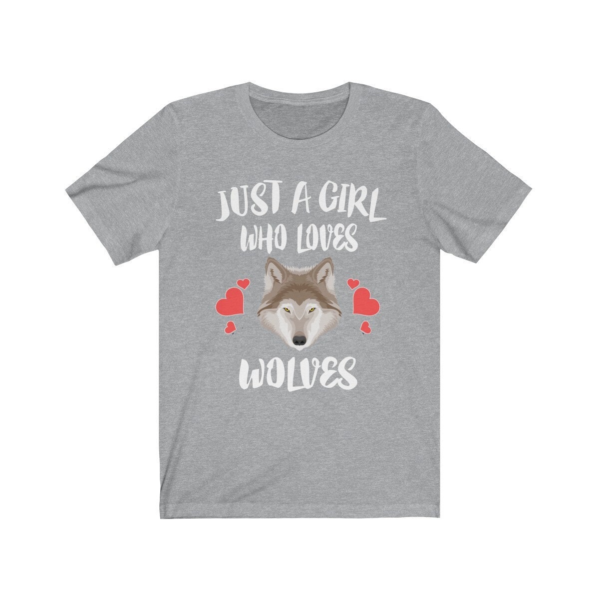 Just A Girl Who Loves Wolves Shirt, Wolf Lover Shirt, Wolf Lover Gift ...