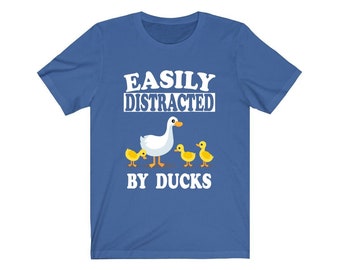 Leicht abgelenkt durch Ente Shirt, Enten Liebhaber Shirt, Enten Shirt, Enten Liebhaber Geschenk, Ente Geschenk Junge Mädchen Shirt